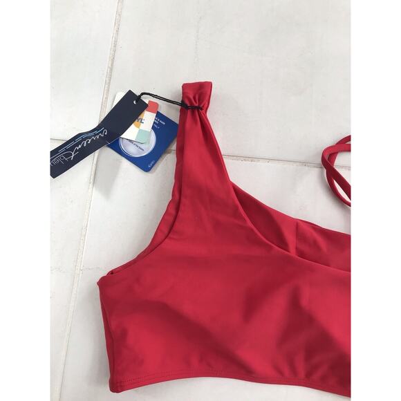 Crescent Bleu Laila Asymmetric Strappy High Cut Bikini Set - Picture 7 of 9